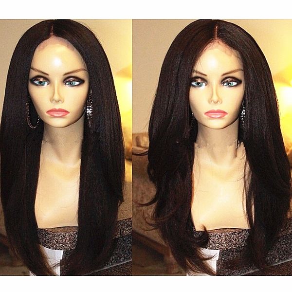 150 density kinky straight full lace wig silk 5*4.5'' malaysian human hair yaki silk base glueless lace front wigs natural hairlin, Black;brown
150 density kinky straight full lace wig silk 5*4.5'' malaysian human hair yaki silk base glueless lace front wigs natural hairlin, Black;brown
