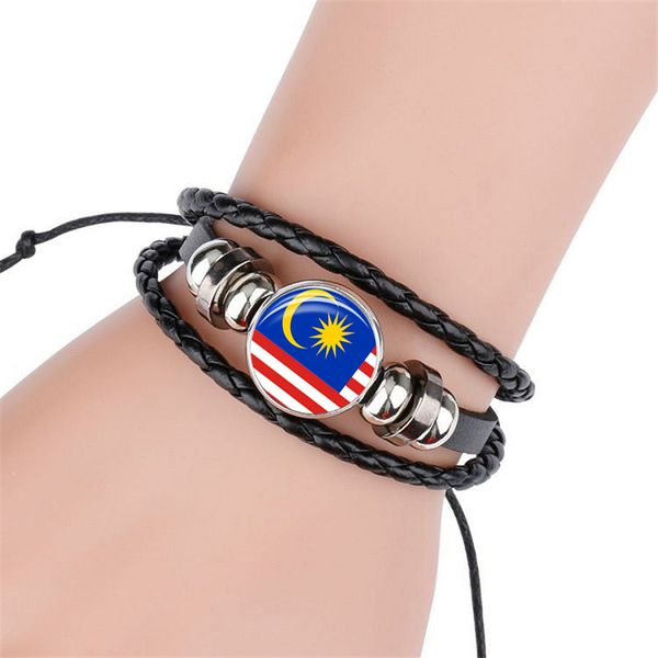 2018 new fashion southeast asia national flag bangle bracelet for men and women glass cabochon leather bracelet jewelry gift, Golden;silver
2018 new fashion southeast asia national flag bangle bracelet for men and women glass cabochon leather bracelet jewelry gift, Golden;silver