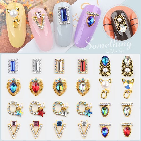 24 style rhinestones alloy metal nail art decoration crystal and stone rhinestone for nail art design accessories 5pcs/pack, Silver;gold
24 style rhinestones alloy metal nail art decoration crystal and stone rhinestone for nail art design accessories 5pcs/pack, Silver;gold