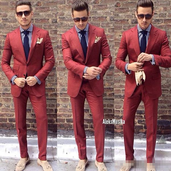 2018 rust red custom made mens suit two pieces wedding tuxedos slim fit groom men dinner party formal suits(jacket+pants, Black;gray
2018 rust red custom made mens suit two pieces wedding tuxedos slim fit groom men dinner party formal suits(jacket+pants, Black;gray