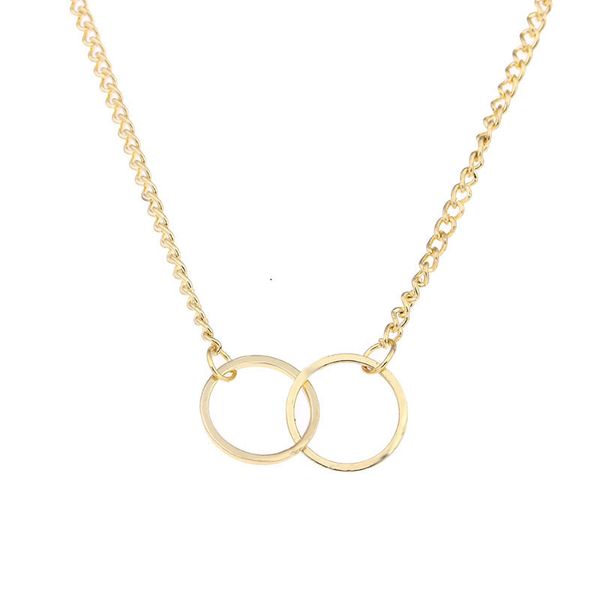 double circle alloy pendant necklace gold silver round circle pendants with card fashion jewelry holiday gifts
double circle alloy pendant necklace gold silver round circle pendants with card fashion jewelry holiday gifts