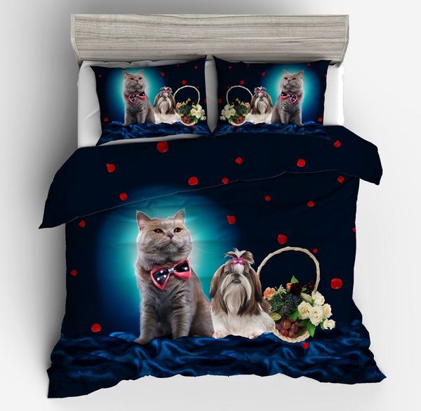 new 3pcs cat dog print 3d bedding sets for boy's childrens girls home duvet cover pillowcases twin king size home textile
new 3pcs cat dog print 3d bedding sets for boy's childrens girls home duvet cover pillowcases twin king size home textile