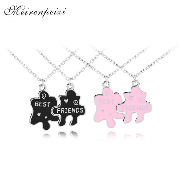 enamel stitching bff necklaces 2 girls friends forever charm necklace black pink splfriendship birthday gift students, Silver
enamel stitching bff necklaces 2 girls friends forever charm necklace black pink splfriendship birthday gift students, Silver
