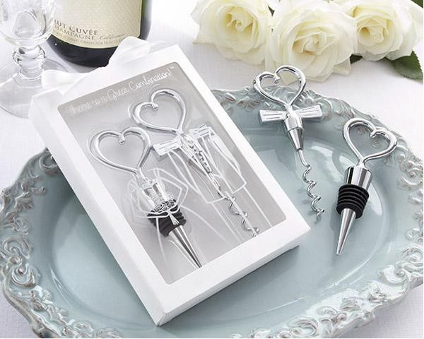 Bridal Shower Return Gifts of Combination Wine Bottle Corkscrew Opener and Stopper Favor Wedding Table gifts 100pcs(50pairs) Wholesale
Bridal Shower Return Gifts of Combination Wine Bottle Corkscrew Opener and Stopper Favor Wedding Table gifts 100pcs(50pairs) Wholesale
