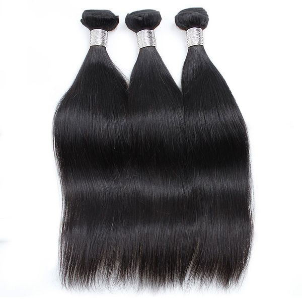 10a brazilian virgin straight human hair weave bundles unprocessed remy human hair extensions wefts can be dyed and bleached, Black
10a brazilian virgin straight human hair weave bundles unprocessed remy human hair extensions wefts can be dyed and bleached, Black