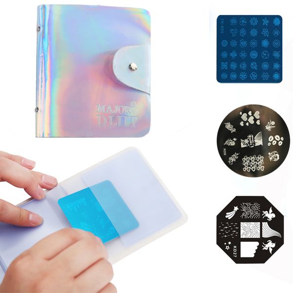 32 slots nail art stamp plate stamping round square plates holder storage bag cases stamp bag organizer 2 colors, White
32 slots nail art stamp plate stamping round square plates holder storage bag cases stamp bag organizer 2 colors, White