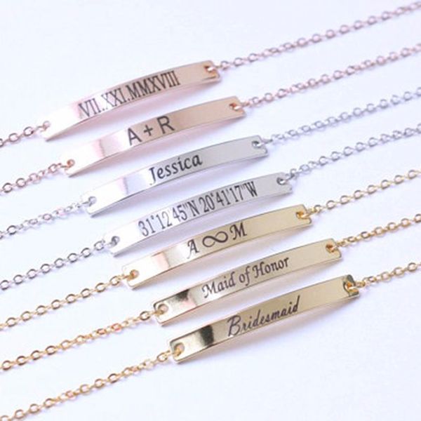 Sainio Personalized Bar Bracelets Custom Engraved Name Date Bracelet Gold Sliver Rose Gold Initials Bangles Women Jewelry Gift
Sainio Personalized Bar Bracelets Custom Engraved Name Date Bracelet Gold Sliver Rose Gold Initials Bangles Women Jewelry Gift