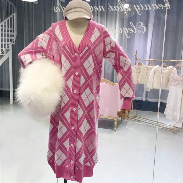 2018 autumn winter fashion streetwear colors contrast classic argyle buttons cardigan women jumper long sweater womens, White;black
2018 autumn winter fashion streetwear colors contrast classic argyle buttons cardigan women jumper long sweater womens, White;black