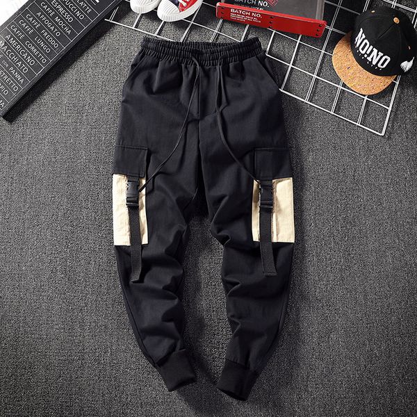 2018 autumn new fashion mens joggers pants black gray cotton multi-pocket cargo pants man patchwork belt casual trousers male
2018 autumn new fashion mens joggers pants black gray cotton multi-pocket cargo pants man patchwork belt casual trousers male