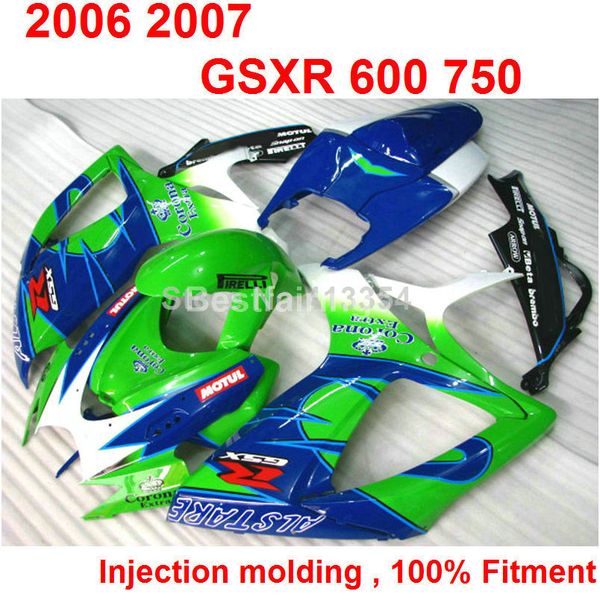 injection molding fairing kit for suzuki gsxr600 gsxr750 2006 2007 green blue white gsxr 600 750 06 07 gf45
injection molding fairing kit for suzuki gsxr600 gsxr750 2006 2007 green blue white gsxr 600 750 06 07 gf45