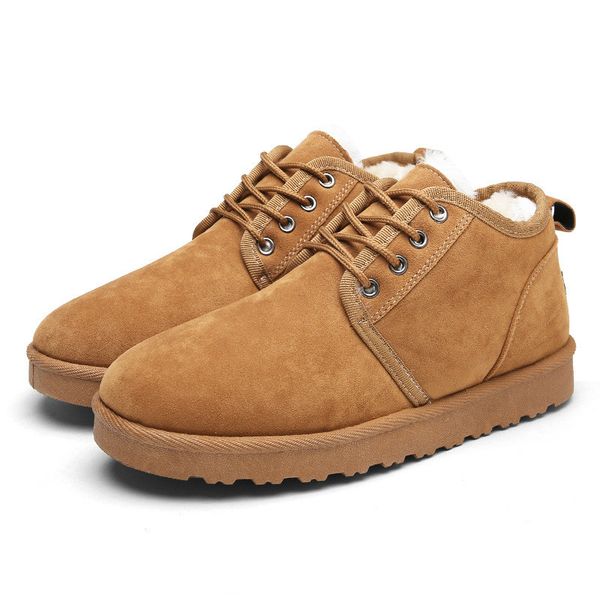 men shoes fashion new winter casual ankle boots warm winter fur shoes leather footwear, Black
men shoes fashion new winter casual ankle boots warm winter fur shoes leather footwear, Black