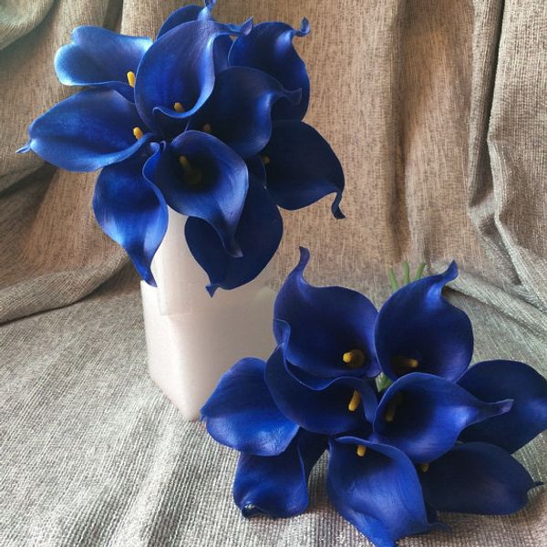 Royal Blue Calla Lily Bouquet 10 Stems Cobalt Flowers Real Touch Calla Lilies Latex Flowers For Wedding Bouquet Table Centerp Decorative
Royal Blue Calla Lily Bouquet 10 Stems Cobalt Flowers Real Touch Calla Lilies Latex Flowers For Wedding Bouquet Table Centerp Decorative
