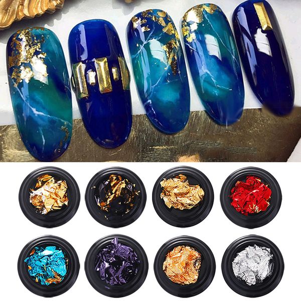 8 color double sided gold foil tin flake foil for nail art sticker decal decoration glitter nail sticker, Black
8 color double sided gold foil tin flake foil for nail art sticker decal decoration glitter nail sticker, Black