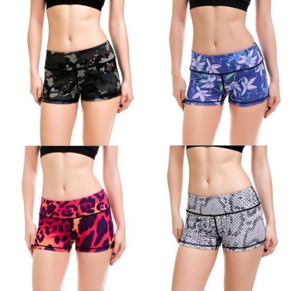 women's yoga shorts pants quick-drying print sport fitness running elastic tight shorts summer clothes for women, Brown;gray
women's yoga shorts pants quick-drying print sport fitness running elastic tight shorts summer clothes for women, Brown;gray