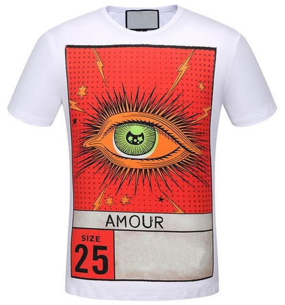 Марка Дизайнер Италия Amour Eye Lighting Звездная печать Мужские футболки модные футболк
Марка Дизайнер Италия Amour Eye Lighting Звездная печать Мужские футболки модные футболк