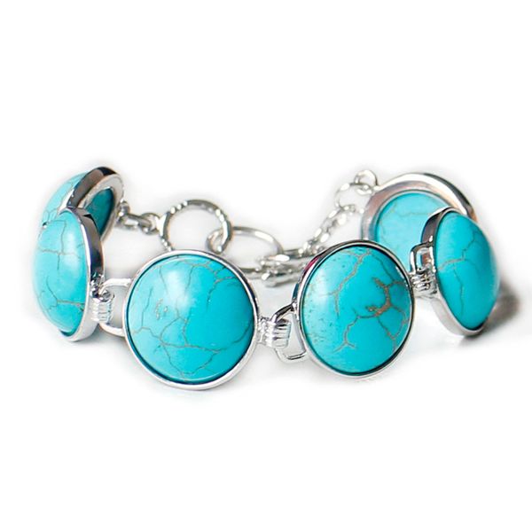 2 pieces 1 lot special vintage round larimar gems 925 sterling silver chain bracelets russia american australia weddings bangles bracelets, Black
2 pieces 1 lot special vintage round larimar gems 925 sterling silver chain bracelets russia american australia weddings bangles bracelets, Black