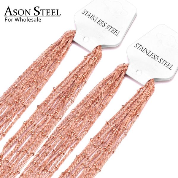 asonsteel ball beads mesh chain link necklace stainless steel necklaces rose gold chain necklaces for jewelry, Silver
asonsteel ball beads mesh chain link necklace stainless steel necklaces rose gold chain necklaces for jewelry, Silver