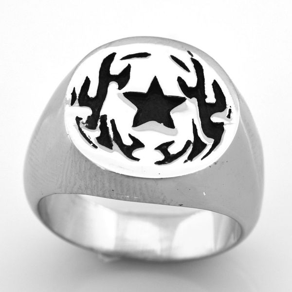 fanssteel stainless steel mens women jewelry star medallion ring band ring fashion ring gift for brothers sisters fsr08w90, Silver
fanssteel stainless steel mens women jewelry star medallion ring band ring fashion ring gift for brothers sisters fsr08w90, Silver