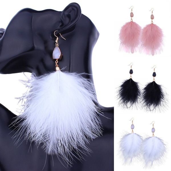 201803 new long drop stone beads earrings tassel long gold feather earrings for women wedding jewelry pom pom earrings g346q, Silver
201803 new long drop stone beads earrings tassel long gold feather earrings for women wedding jewelry pom pom earrings g346q, Silver