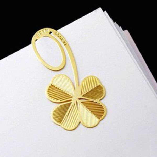 1 pc new four-leaf clover reading metal clip bookmark gift book mark for kids
1 pc new four-leaf clover reading metal clip bookmark gift book mark for kids
