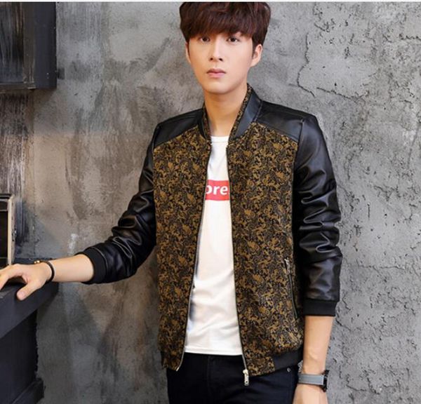 men's spring autumn version of the new european and american fashion boutique pu monochromatic leopard print leather coat /m-4xl, Black
men's spring autumn version of the new european and american fashion boutique pu monochromatic leopard print leather coat /m-4xl, Black