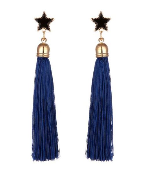 new style fashion ultra long line hair thread pentangle star lady earrings long staple jewelry fashion classic exquisite, Silver
new style fashion ultra long line hair thread pentangle star lady earrings long staple jewelry fashion classic exquisite, Silver