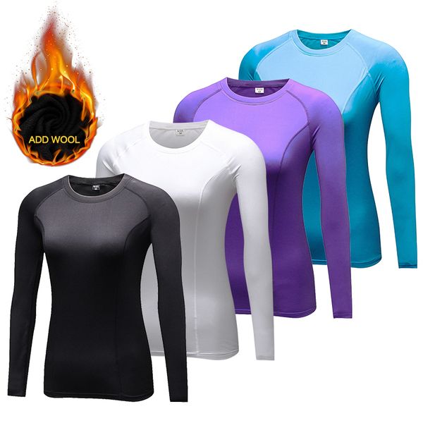 yel brand add wool yoga shirt women winter elastic compression tight clothing fitness gym sport running yoga shirt long, White;red
yel brand add wool yoga shirt women winter elastic compression tight clothing fitness gym sport running yoga shirt long, White;red