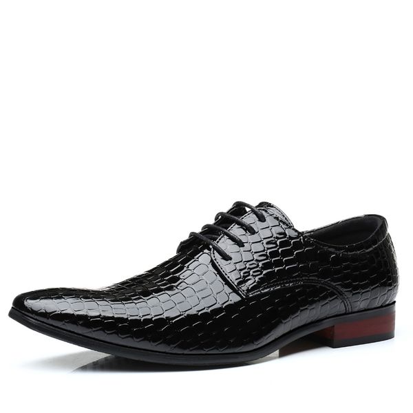 fashion pointed toe snake leather men oxford shoes lace up formal business men lace-up dress office shoes 2018 big size oxfords, Black
fashion pointed toe snake leather men oxford shoes lace up formal business men lace-up dress office shoes 2018 big size oxfords, Black