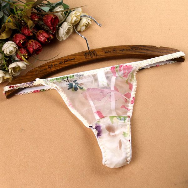 wholesale women pure silk thong female flower print mesh 100% silk low-waist georgette g strings panties underwear, Black;pink
wholesale women pure silk thong female flower print mesh 100% silk low-waist georgette g strings panties underwear, Black;pink