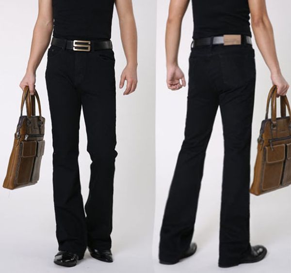 men autumn think fabric boot cut jeans male mid waist casual business denim pants flares trousers large size 27-38, Blue
men autumn think fabric boot cut jeans male mid waist casual business denim pants flares trousers large size 27-38, Blue