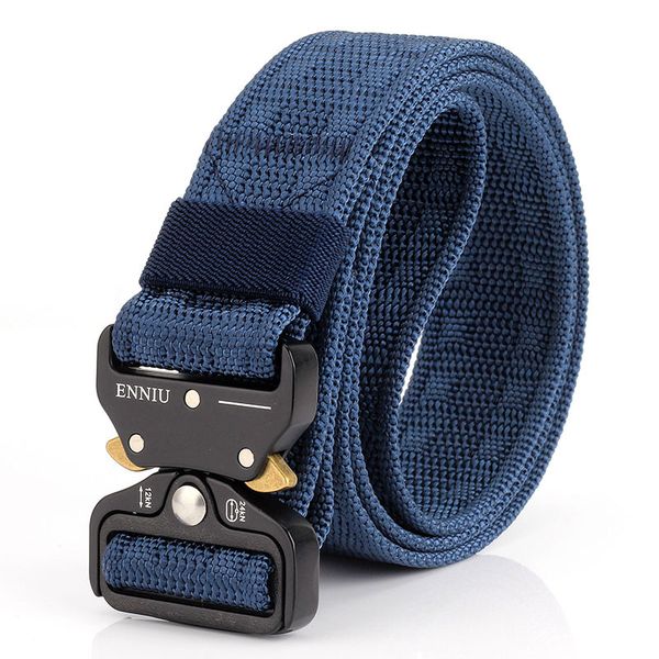 new outdoor sports nylon embossed cobra tactical combat belt multifunctional vertical drop rescue army duty belt, Black;green