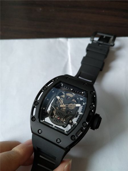 black arrival man watch dial style male quality watch mechanical sport 021 wristwatch strap rubber new skull lctor, Slivery;brown
black arrival man watch dial style male quality watch mechanical sport 021 wristwatch strap rubber new skull lctor, Slivery;brown