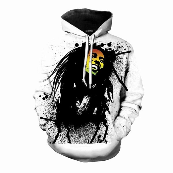 новые моды для мужчин/женщин регги звезда боб марли 3d смешно печатных crewneck толстовка мода повседневная толстовки h463, Black
новые моды для мужчин/женщин регги звезда боб марли 3d смешно печатных crewneck толстовка мода повседневная толстовки h463, Black