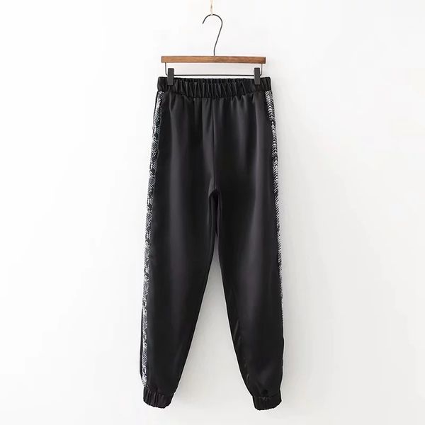 fashion women leopard print patchwork pencil pants casual lady loose pants streetwear retro comfortable trousers p670, Black;white
fashion women leopard print patchwork pencil pants casual lady loose pants streetwear retro comfortable trousers p670, Black;white