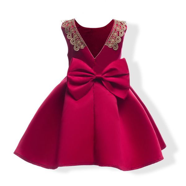 elegant girl dress noble sleeveless european lady style bowtie princess dress for 3-10yrs girls kids children party dinner performance dress, Red;yellow
elegant girl dress noble sleeveless european lady style bowtie princess dress for 3-10yrs girls kids children party dinner performance dress, Red;yellow
