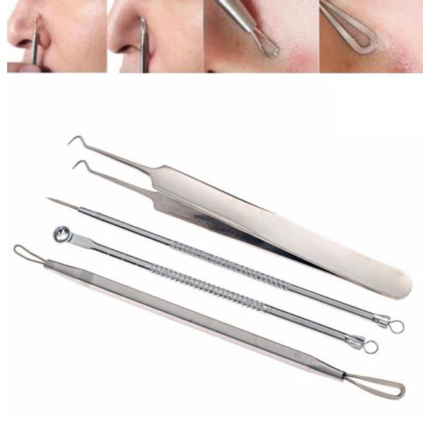 new 4pcs/set skin care tools women stainless steel blackhead facial acne spot pimple remover extractor tool
new 4pcs/set skin care tools women stainless steel blackhead facial acne spot pimple remover extractor tool