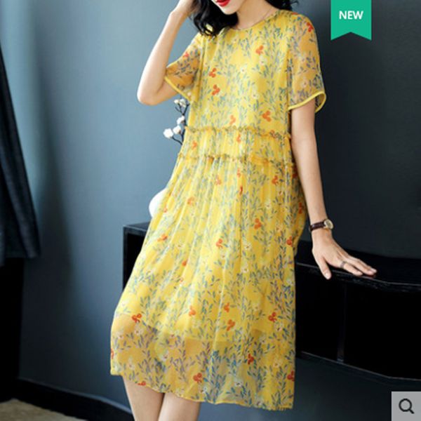 elegant yellow vestidos 2018 fashion layers ruffles chiffon dress summer style short sleeve women floral dresses, Black;gray
elegant yellow vestidos 2018 fashion layers ruffles chiffon dress summer style short sleeve women floral dresses, Black;gray