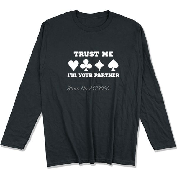 men cotton t shirt funny trust me i am your partner print mens t shirt spring autumn long sleeve tees casual streetwear, White;black
men cotton t shirt funny trust me i am your partner print mens t shirt spring autumn long sleeve tees casual streetwear, White;black