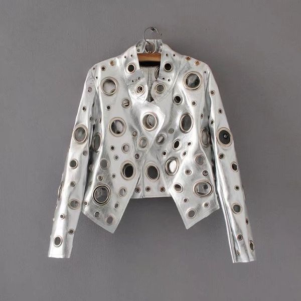 fashion cool leather jackets women metal circle moto coat punk rock faux jacket jaquetas couro casaco chaquetas leather jackets, Black
fashion cool leather jackets women metal circle moto coat punk rock faux jacket jaquetas couro casaco chaquetas leather jackets, Black