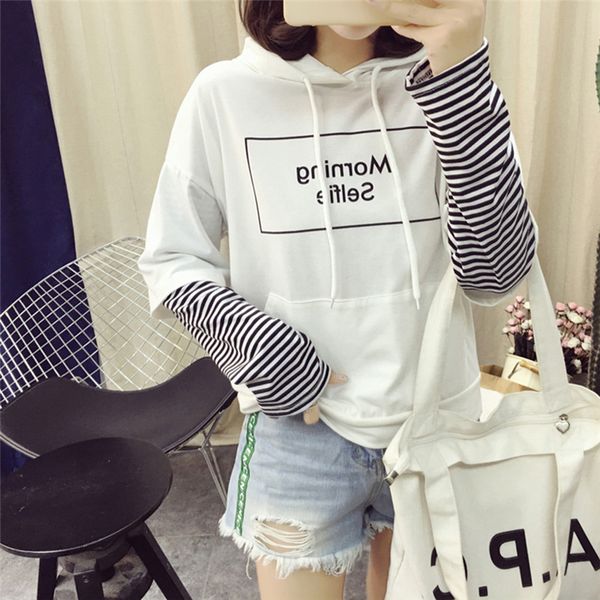 1pcs harajuku autumn patchwork hoodie sweatshirt hooded long sleeve crop ladies pullover white black
1pcs harajuku autumn patchwork hoodie sweatshirt hooded long sleeve crop ladies pullover white black