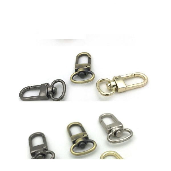 

Whole ale women man girl bag acce orie bag hook keychain metal alloy lob ter hook buckle 5 color dia 1 2inch x35mm