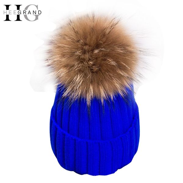 hee grand 2016 winter wool knitted beanies caps fashion women fur pompom beanie hats red thick christmas hats for women pmm301, Blue;gray
hee grand 2016 winter wool knitted beanies caps fashion women fur pompom beanie hats red thick christmas hats for women pmm301, Blue;gray