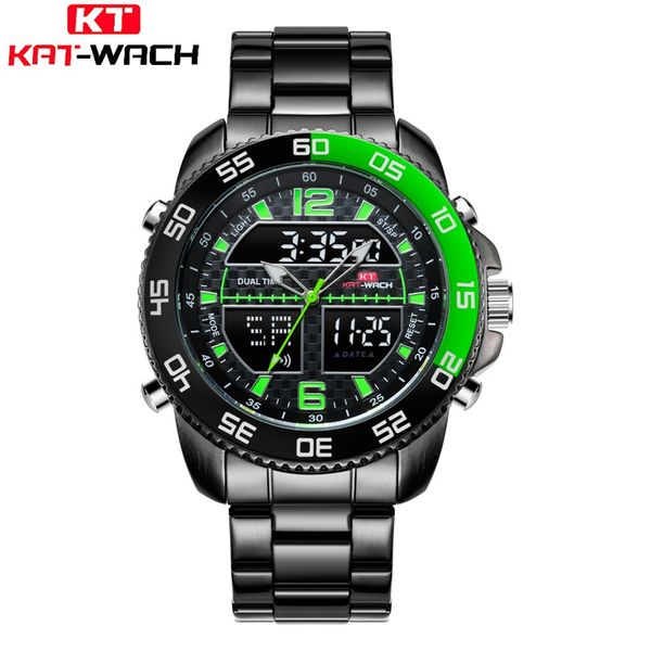 kat-wach sport watches male digital men's clock quartz led analog timepieces man stainless steel wrist watch, Slivery;brown
kat-wach sport watches male digital men's clock quartz led analog timepieces man stainless steel wrist watch, Slivery;brown