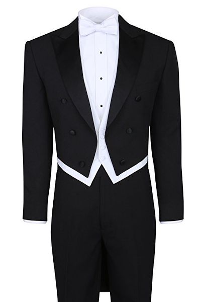 black groomsmen peak lapel groom tuxedos tailcoat/morning style men suits wedding/prom man blazer( jacket+pants+vest+bow tie )m198, Black;gray
black groomsmen peak lapel groom tuxedos tailcoat/morning style men suits wedding/prom man blazer( jacket+pants+vest+bow tie )m198, Black;gray