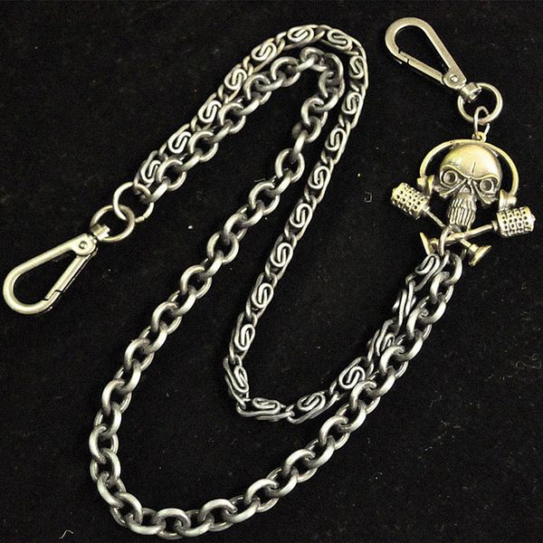 retro men punk pants chain burglar waist chain male vintage double jeans metal clothing accessories, Black;brown
retro men punk pants chain burglar waist chain male vintage double jeans metal clothing accessories, Black;brown