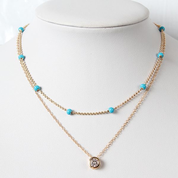 2018 new fashion simple turquoise charm chain choker necklaces cz crystal pendant necklace for women girls jewelry gifts, Golden;silver
2018 new fashion simple turquoise charm chain choker necklaces cz crystal pendant necklace for women girls jewelry gifts, Golden;silver