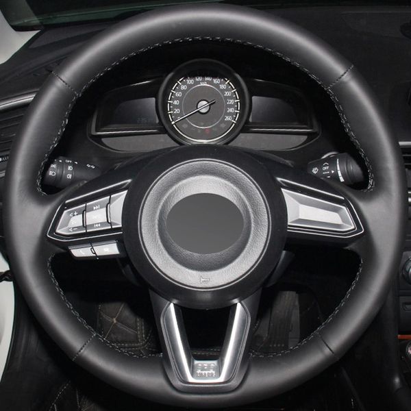 diy hand-stitched black genuine leather car steering wheel cover for mazda 3 cx-5 2017 mazda cx-9 2016 2017
diy hand-stitched black genuine leather car steering wheel cover for mazda 3 cx-5 2017 mazda cx-9 2016 2017