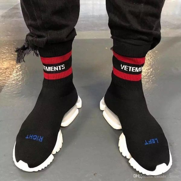 18SS Vetements crew Sock Runner Trainers Shoes Men's and Women's Casual Shoes Hight Top Sneakers size 36-44
18SS Vetements crew Sock Runner Trainers Shoes Men's and Women's Casual Shoes Hight Top Sneakers size 36-44
