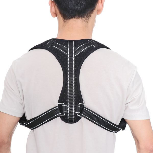 adjustable posture corrector back shoulder compression brace belt clavicle support shaper neck spine care improve hunchback
adjustable posture corrector back shoulder compression brace belt clavicle support shaper neck spine care improve hunchback