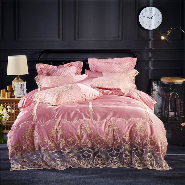 pink egyptian cotton lace royal bedding set king size girls princess duvet cover bed sheet bed linen pillowscases
pink egyptian cotton lace royal bedding set king size girls princess duvet cover bed sheet bed linen pillowscases